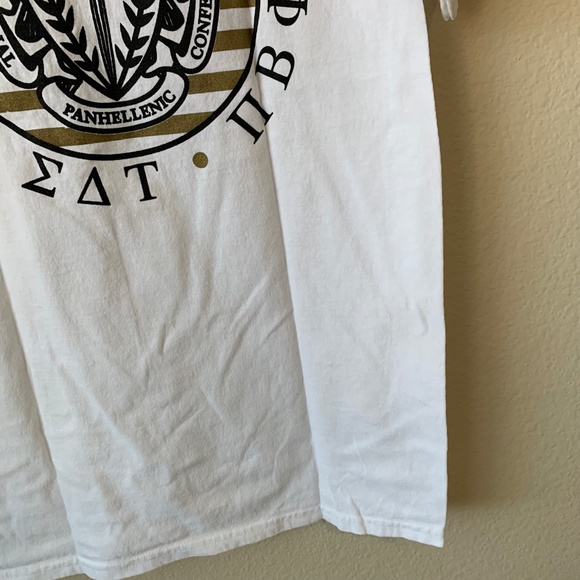 Kappa Alpha Theta Panhellenic Recruitment T-shirt size Small White Black Logos - Picture 14 of 14